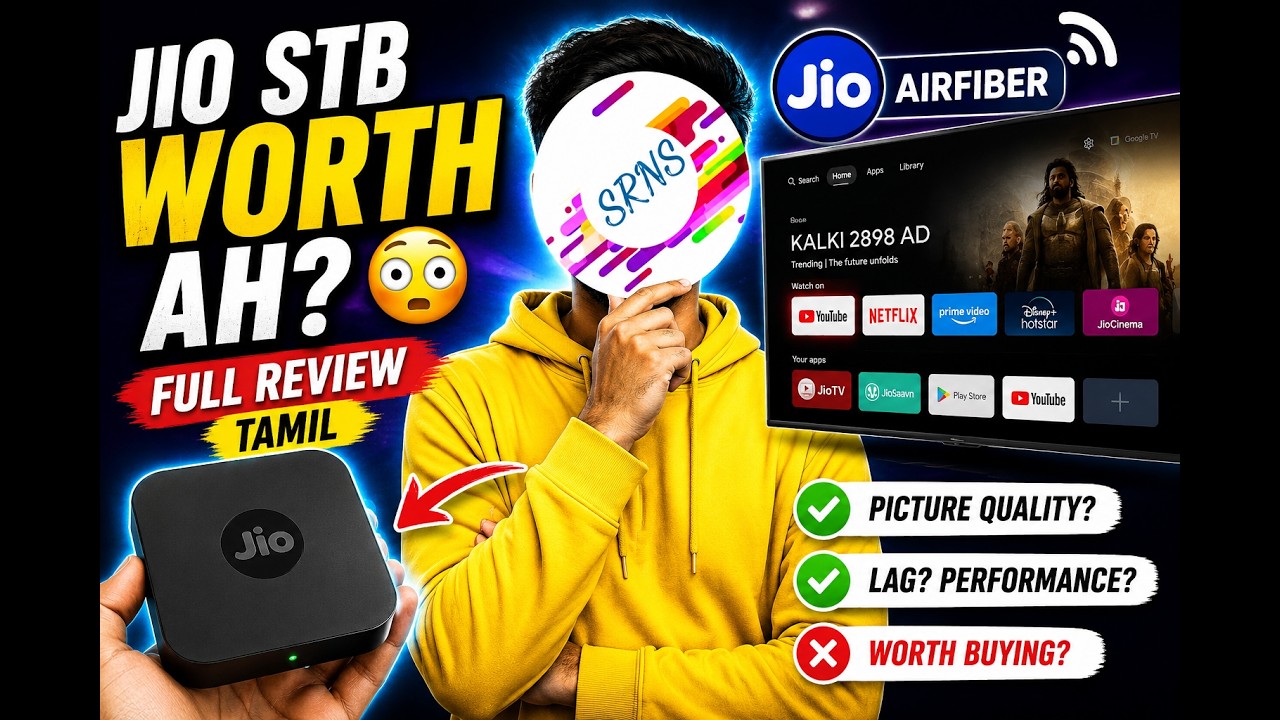 Jio STB Worth? | Review Of Jio AirFiber STB in Tamil | #jio #jioairfiber5g #stb #tamil #a2darmy