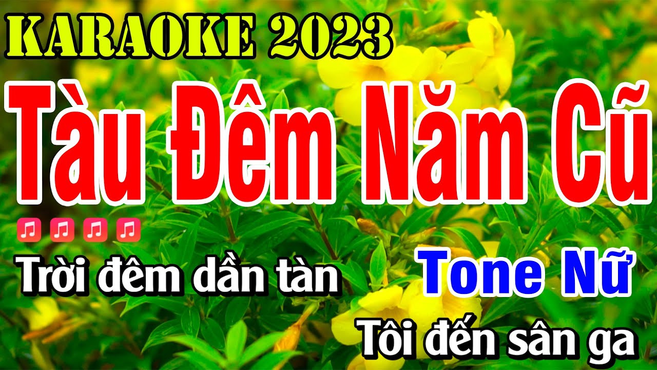 Tàu Đêm Năm Cũ Karaoke Tone Nữ | Beat Phối Mới | Nhạc Sống 2023 Dễ Hát | Karaoke Bảo Ngọc