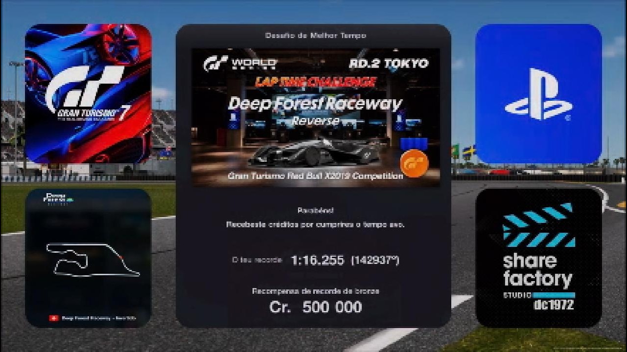 #GT7 🏁 Lap Time Challenge / 🗺 Deep Forest Raceway 🚘 Red Bull X2019 25th Anniversary #PS5