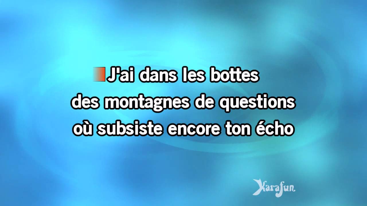 Karaoké La nuit je mens - Alain Bashung *