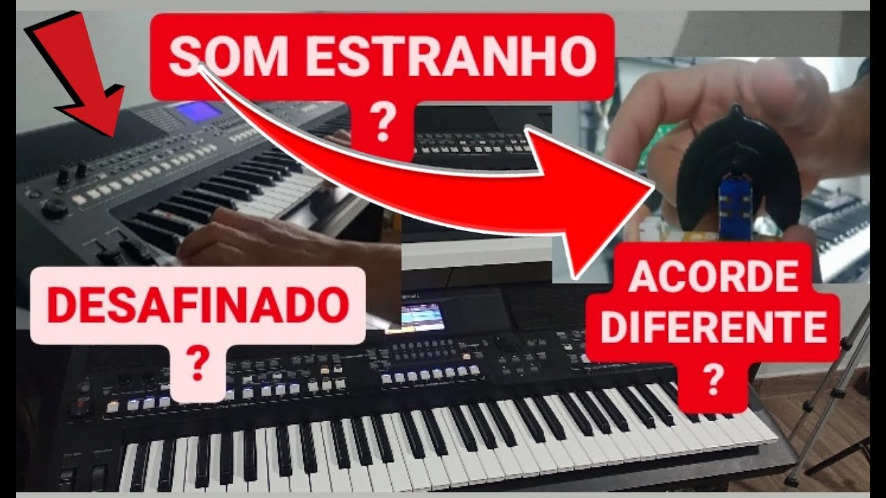 TECLADO COM PROBLEMA ACORDE DIFERENTE SOM ESTRANHO DESAFINADO COMO RESOLVER S670 SX600 WILLIAM GOMES