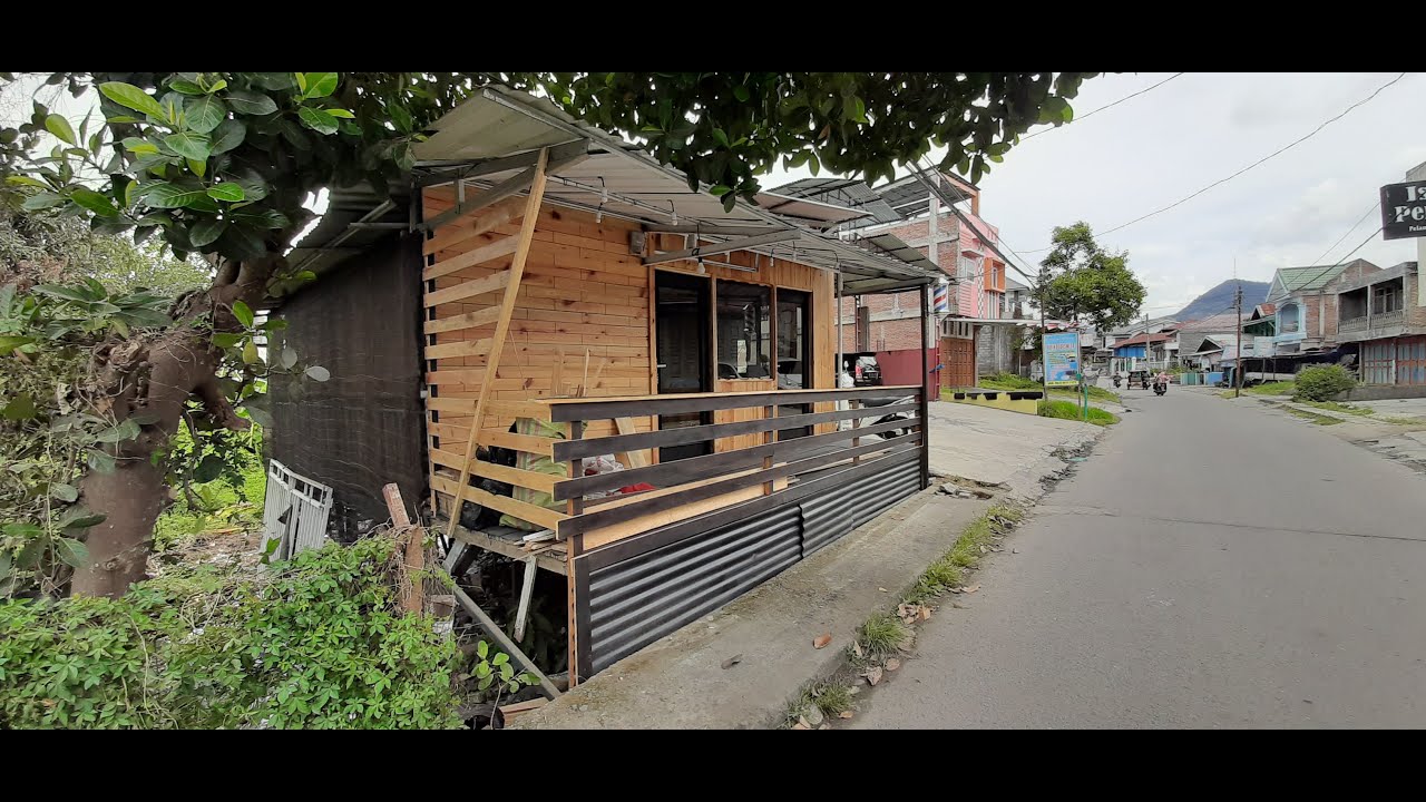 DECOR Ruangan BARBER  & COFFEE shop DIY wood