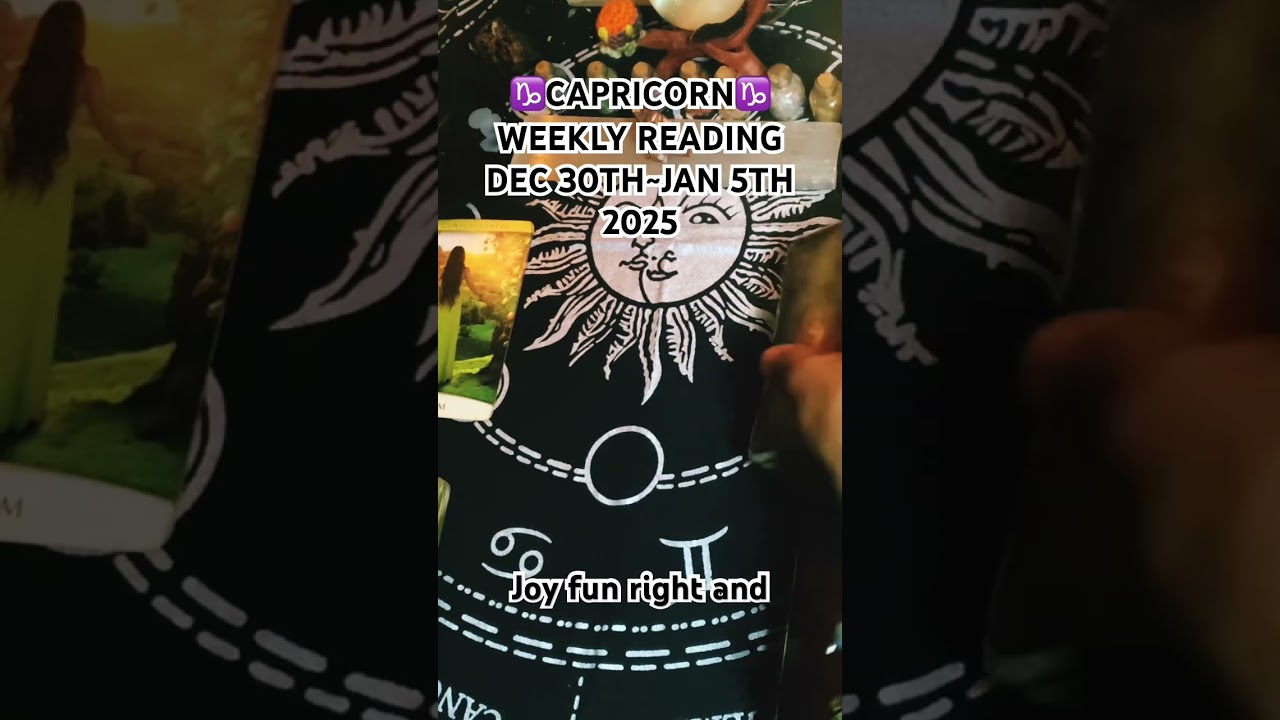 ♑️CAPRICORN WEEKLY READING 12/30~1/5/25♑️✨Daily Horoscope Tarot Card Readings for all Zodiac Signs!✨