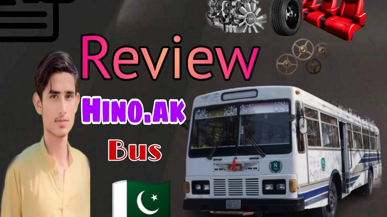 Review a hino ak bus in Pakistan made by japan with umar baloch ✨❤️ #review #bus #lovers