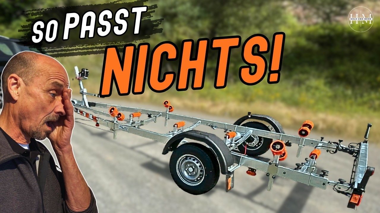 Neuer Bootstrailer und NICHTS passt zusammen 😩