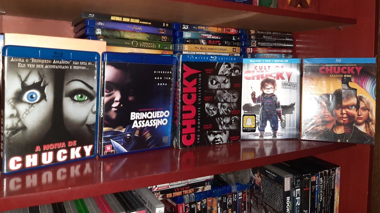 Coleção Brinquedo assassino/Chucky em Blu ray.