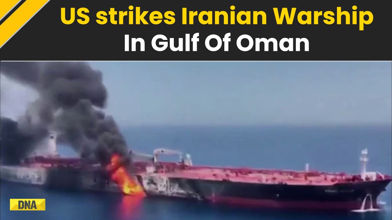 US vs Iran War: US Military Says It Sank Iranian Warship In Gulf Of Oman