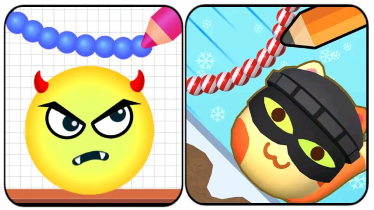 😆📱🕹️/ Draw to smash (save the doge and bee) Gameplay Mobile Android, ios