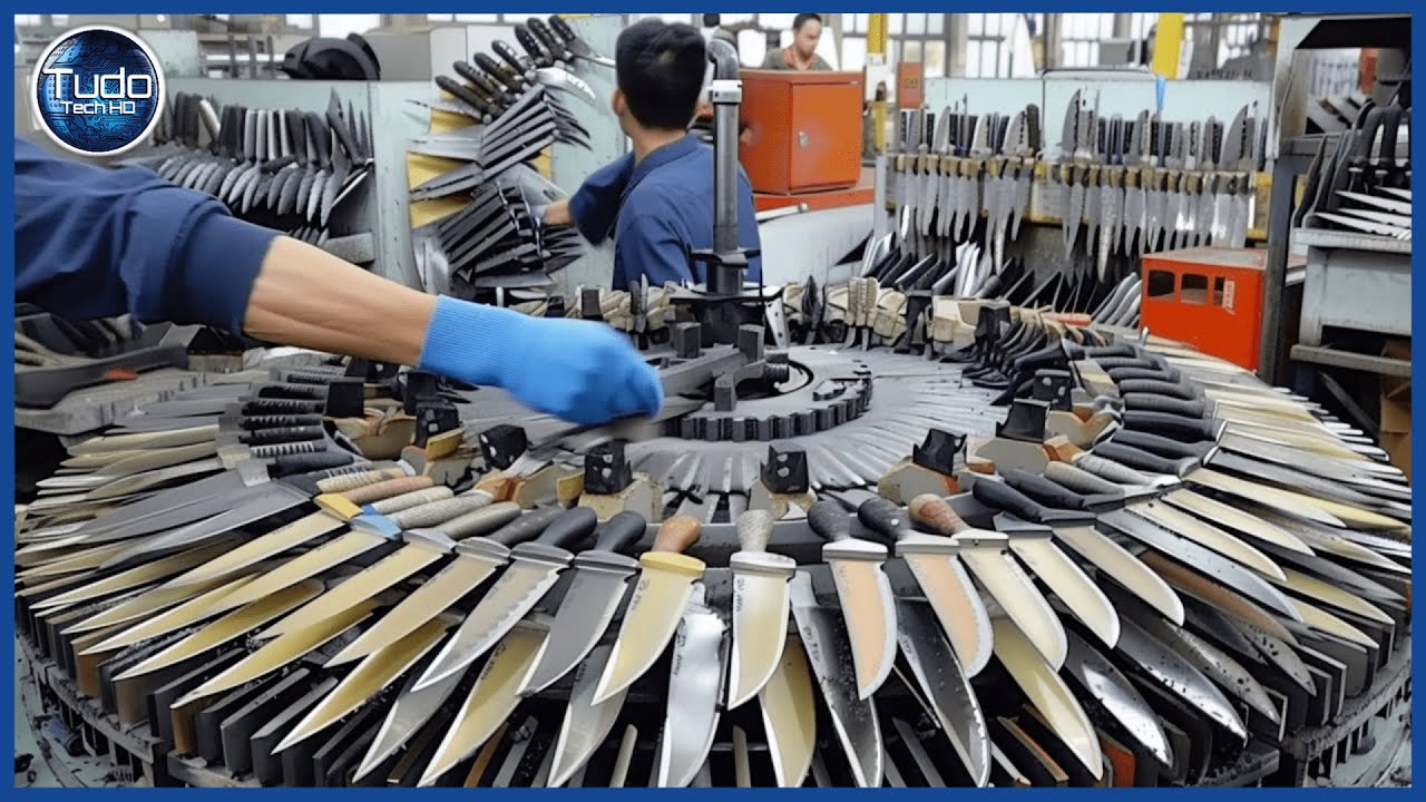 Como s&atilde;o feitas as Facas mais amoladas do mundo - Incr&iacute;vel Processo de Fabrica&ccedil;&atilde;o de Facas do Chef