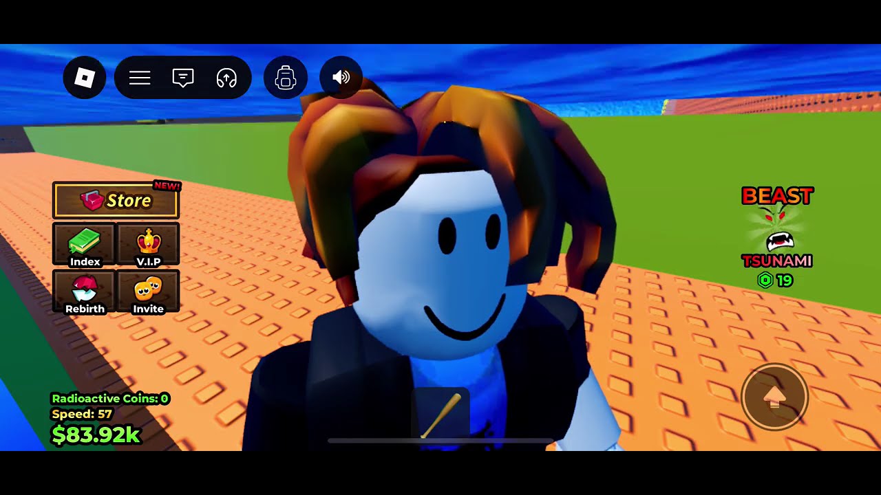 playing roblox brainrot tsunami