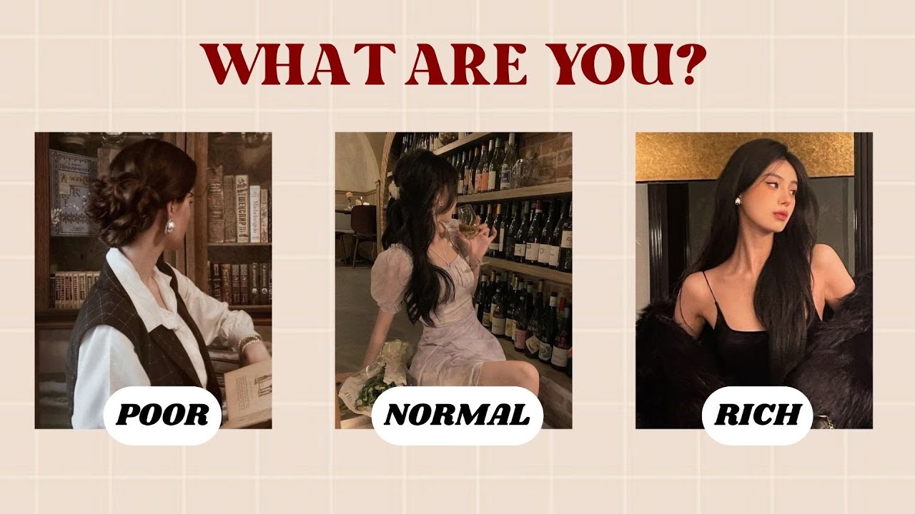 Are You Poor, Normal, or Rich? 💰 | Fun Personality Quiz  |@quizgalaxtopia