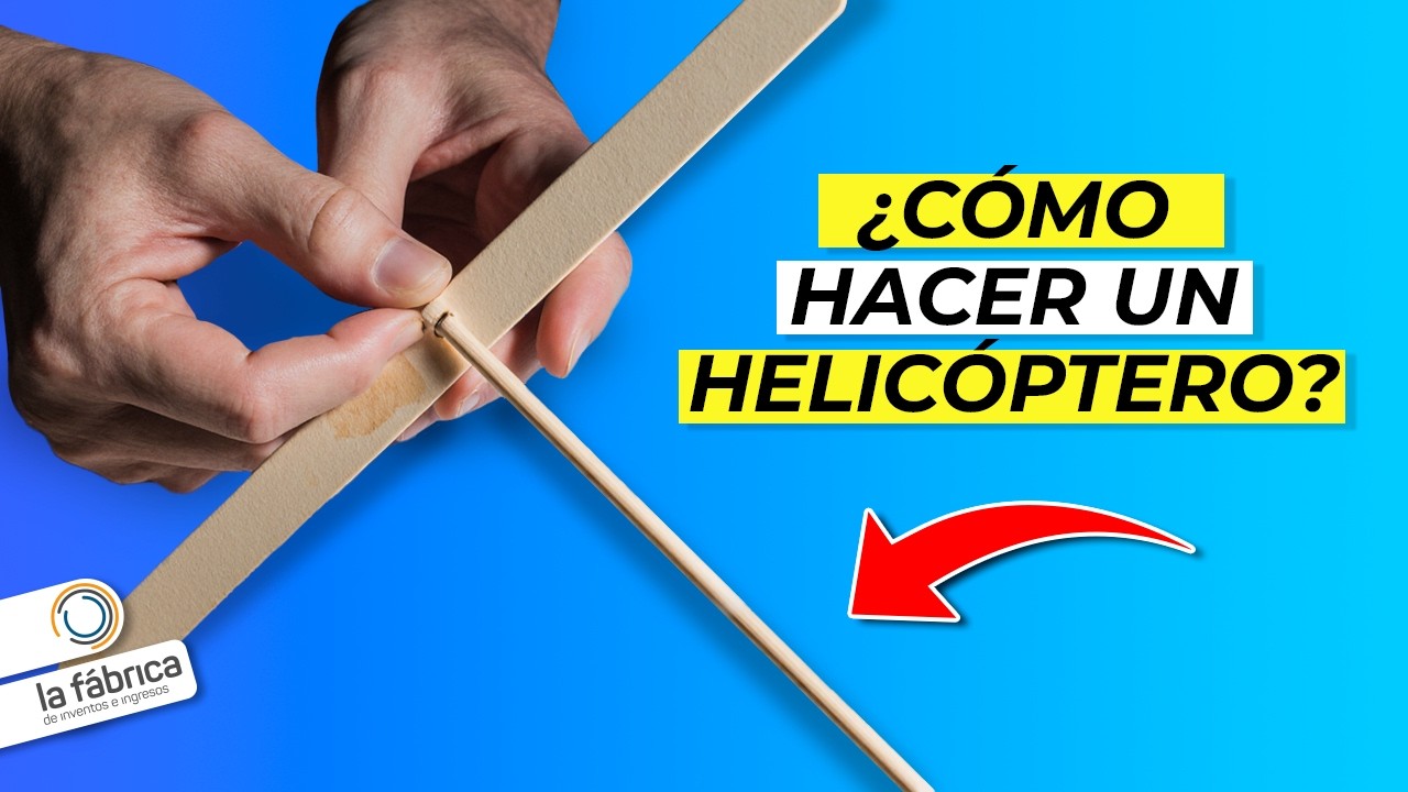 🔴 Как сделать деревянный вертолет - Домашние опыты - LlegaExperimentos