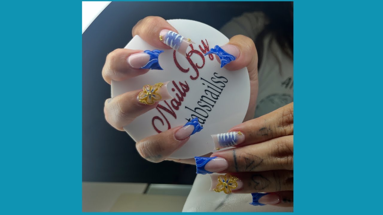A gorgeous trendy short duck set using @KairoseNailSupply 😍😍#fypviral #fyp 
