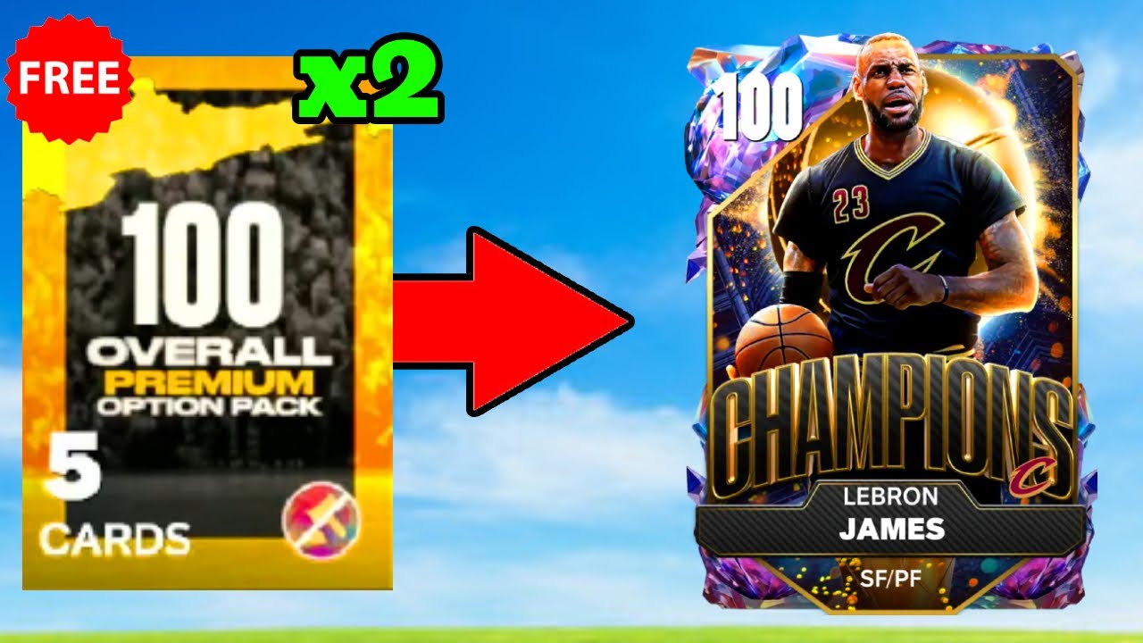 I OPENED 2 *FREE* 100 OVERALL OPTION PACKS IN NBA 2K25 MYTEAM!