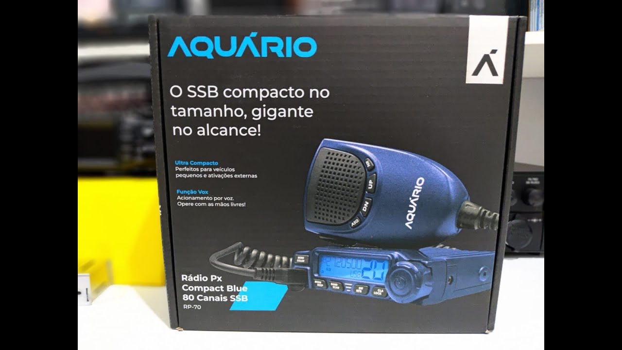 AQUÁRIO RP 70 DISPONÍVEL NO BRASIL   DESBLOQUEIO HF ATUALIZADO 10 e 12m CANAIS NEGATIVO.