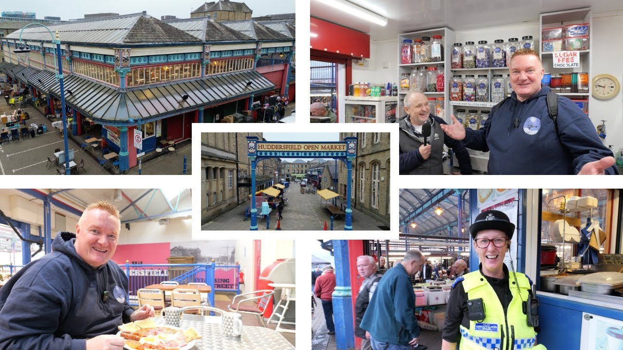 HUDDERSFIELD OPEN MARKET REVIEW #huddersfield VLOG 4K