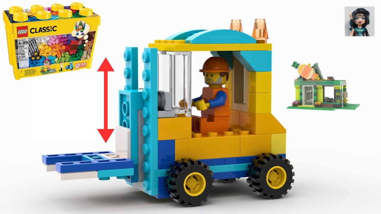 FORKLIFT Lego classic 10698 ideas How to build