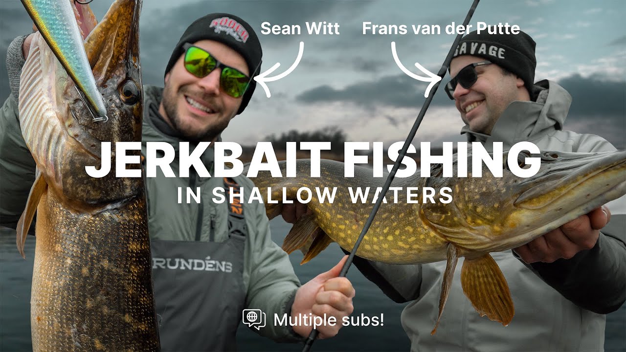 Jerkbaitfiske på grunt vatten med Sean Wit & Frans van der Putte | Sportfiskeprylar.se