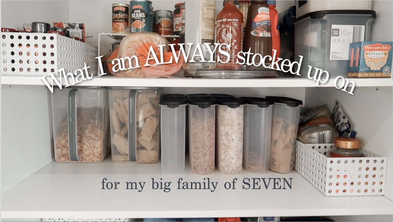 What's in my Pantry, Fridge and Freezer | for a family of 7 | Life with five