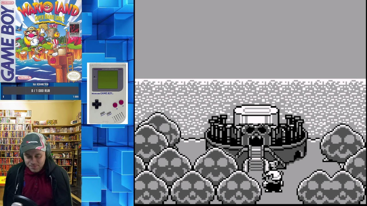 Super Mario Land 3 ( Game Boy ). Прохождение. Стрим