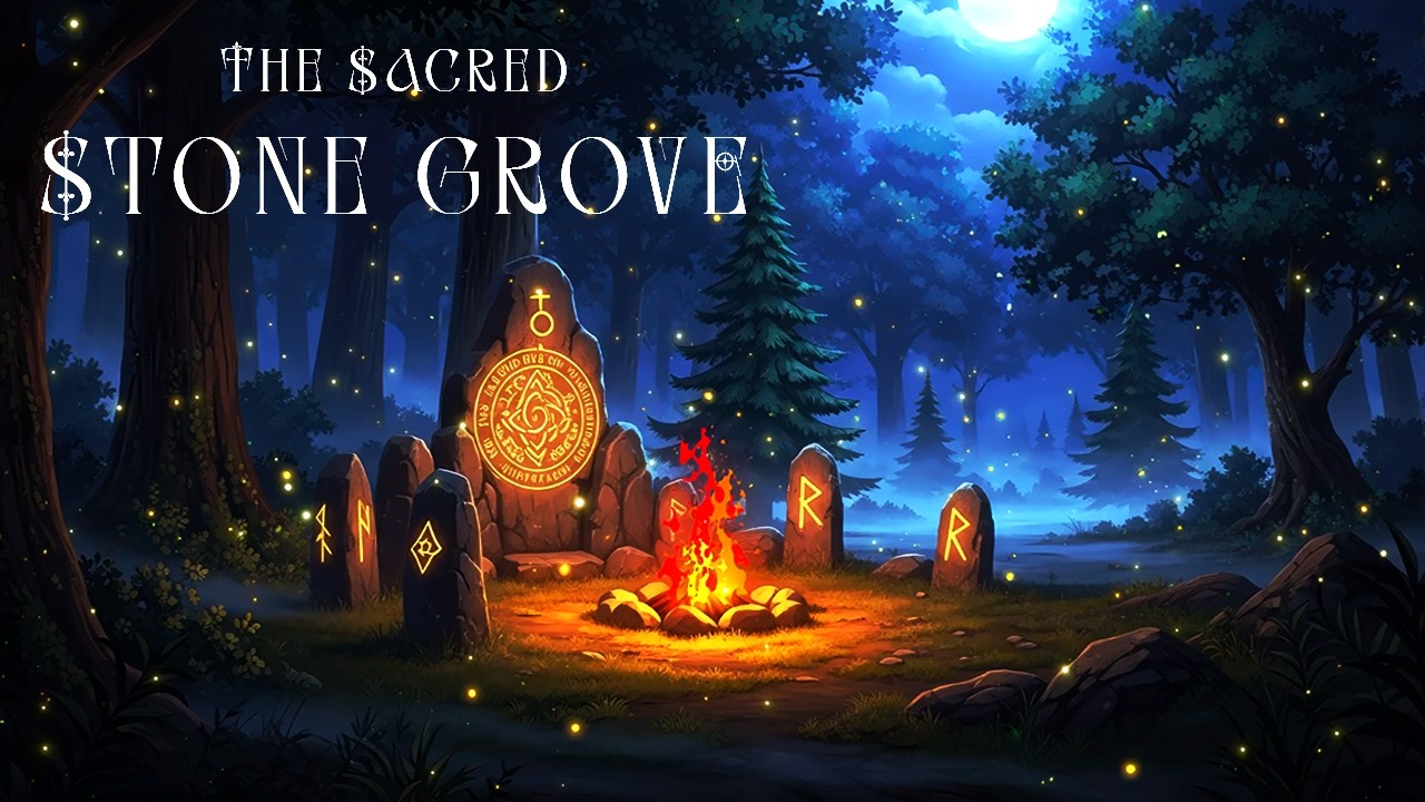 Medieval Music For Peacefull & Relaxing | The Sacred Stone Grove Journey 🌧️✨