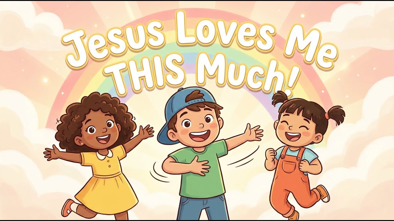 Jesus Loves Me This Much | Fun Kids Worship Song with Motions | Christian Children’s Music