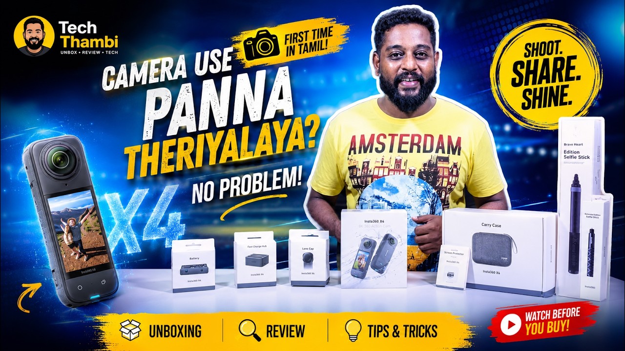 Unboxing the Insta360 X4 & X5 – The Ultimate 8K 360° Cameras for Creators!