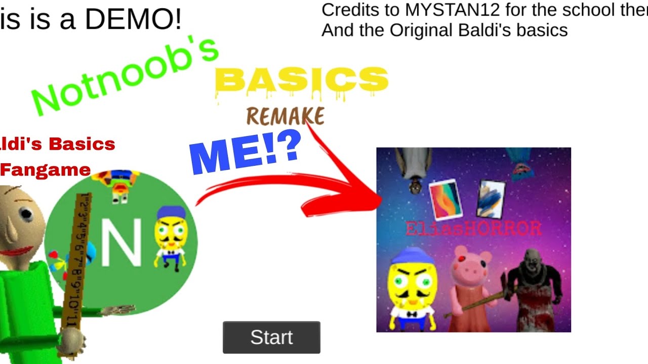 I'M IN THIS GAME! Notnoobs Basics Remake