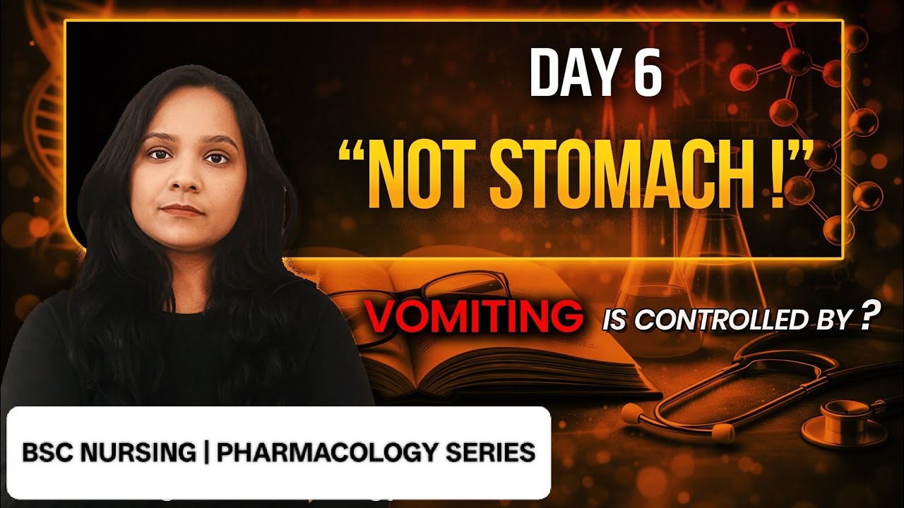 “Vomiting is NOT from Stomach! | Brain Vomiting Centre Explained in Hindi |BSc Nursing Pharmacology”