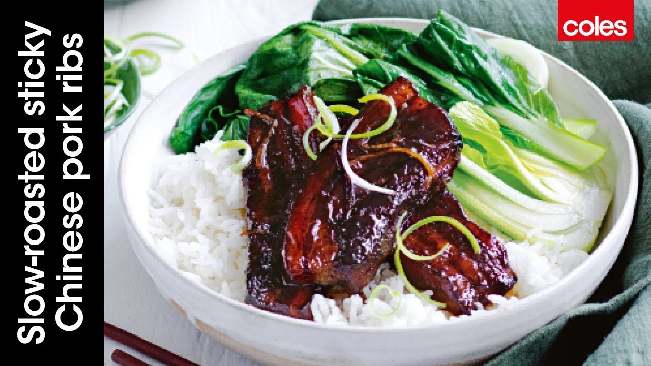 Slow-roasted sticky Chinese pork ribs with Sarah Hobbs