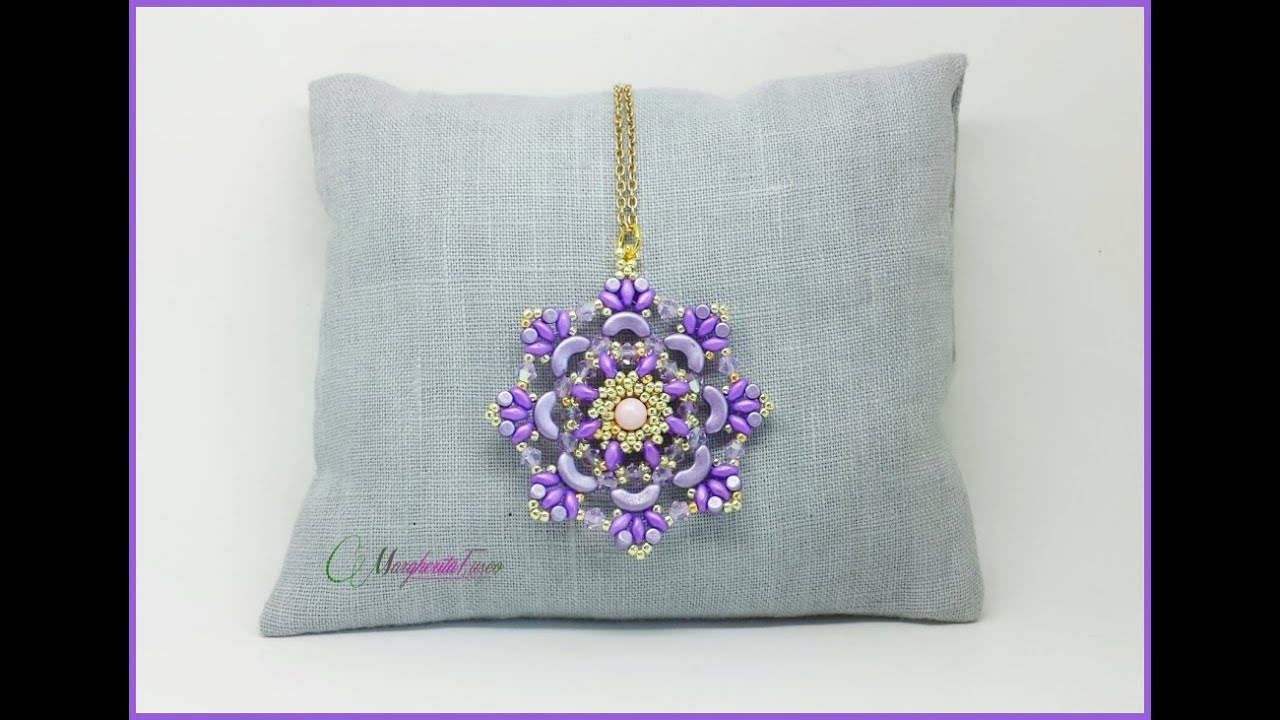 Tutorial pendente Ametista collaborazione con il sito Perlinebijoux