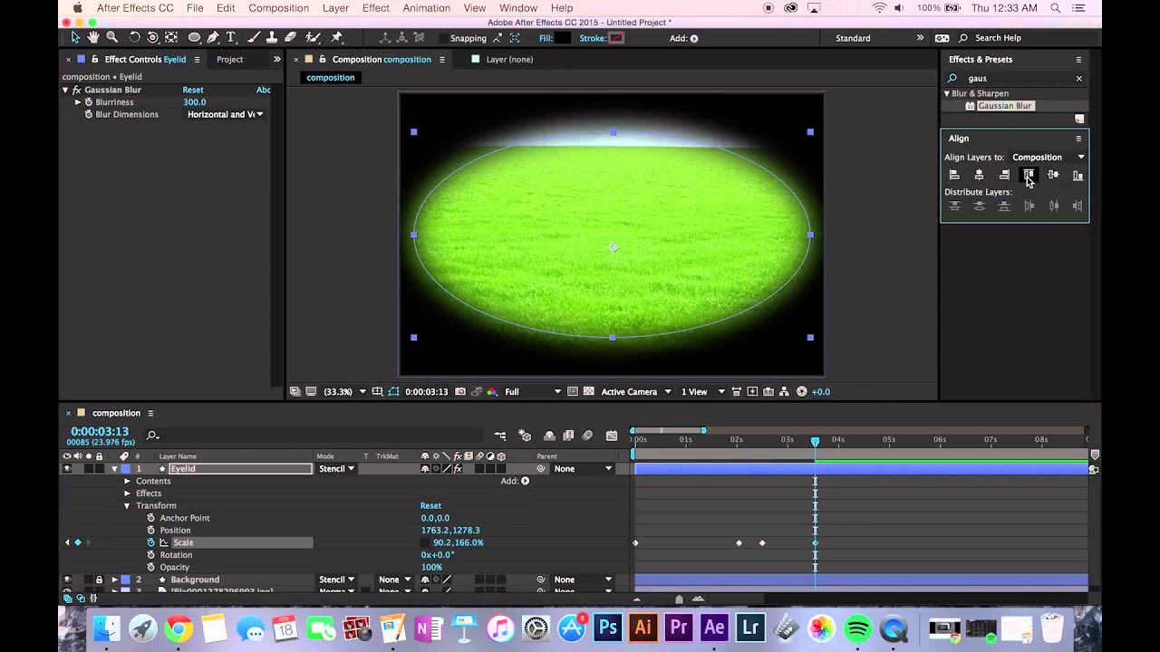 Eye Blinking Transition Effect - Beginner AE Tutorial