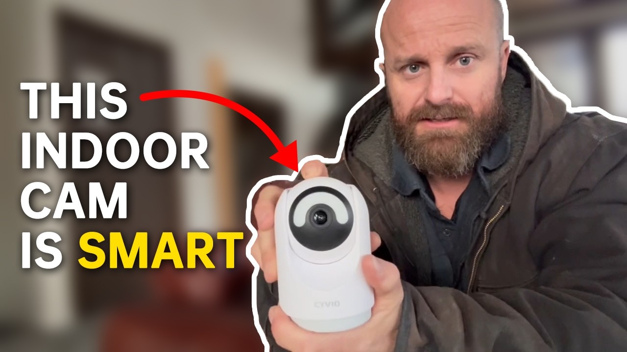 It Lights Up at Night When Someone Is Detected | CYVIO C2 360° Indoor Pan Tilt Zoom Camera #security