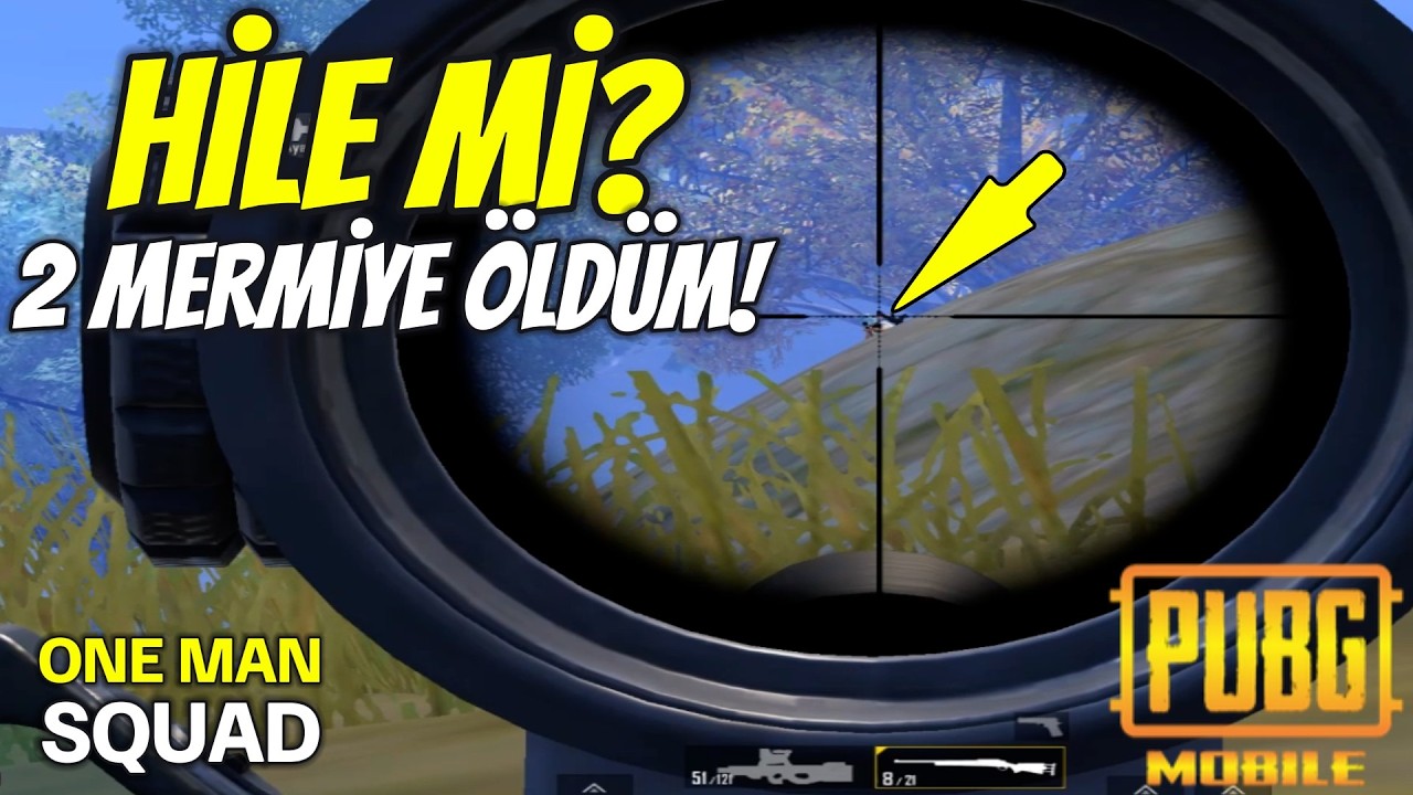 HİLE Mİ 2 MERMİYE ÖLDÜM. ! BURAK GAME SOLO SQUAD PUBG MOBİLE