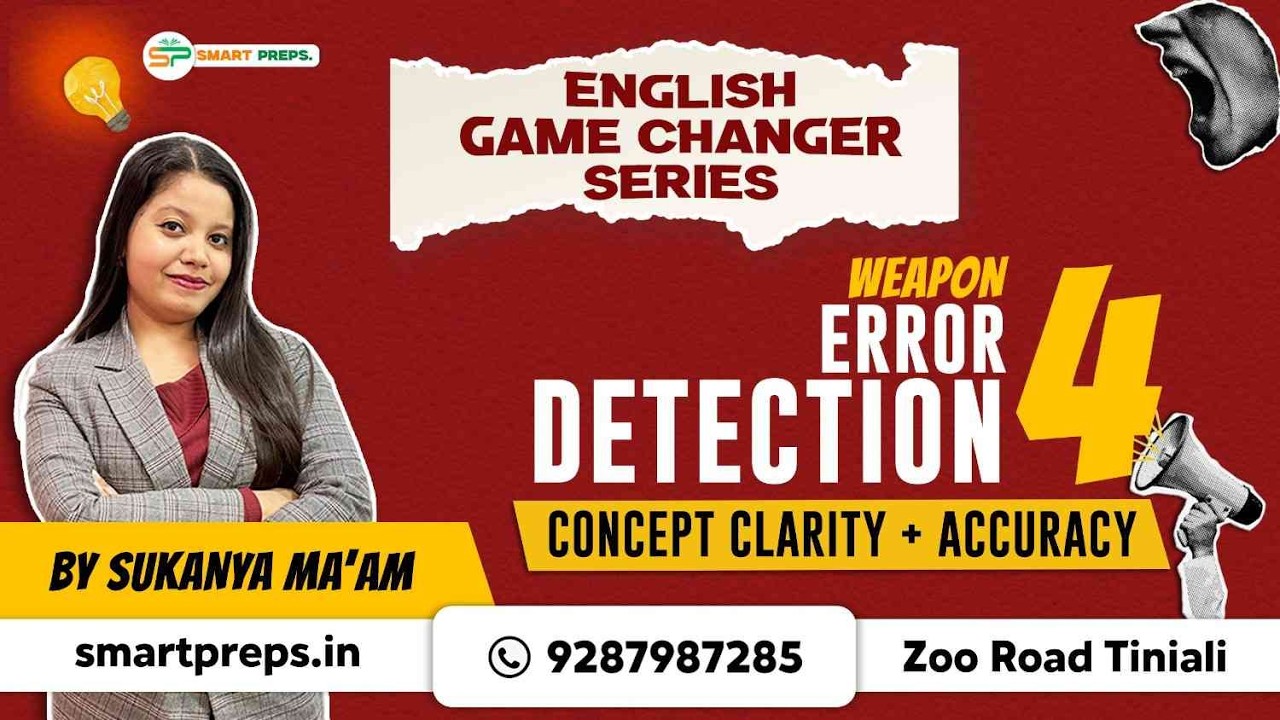 ENGLISH GAME CHANGER SERIES | ERROR DETECTION | BY SUKANYA MAM
