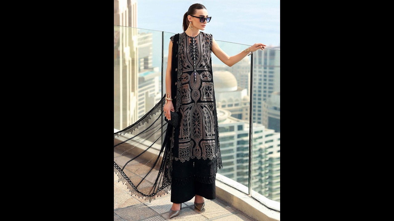 Maria B Luxury Lawn - 2608B | Summer Lawn | Ladylike Dresses Store | Master Replica | Cotton Fabric