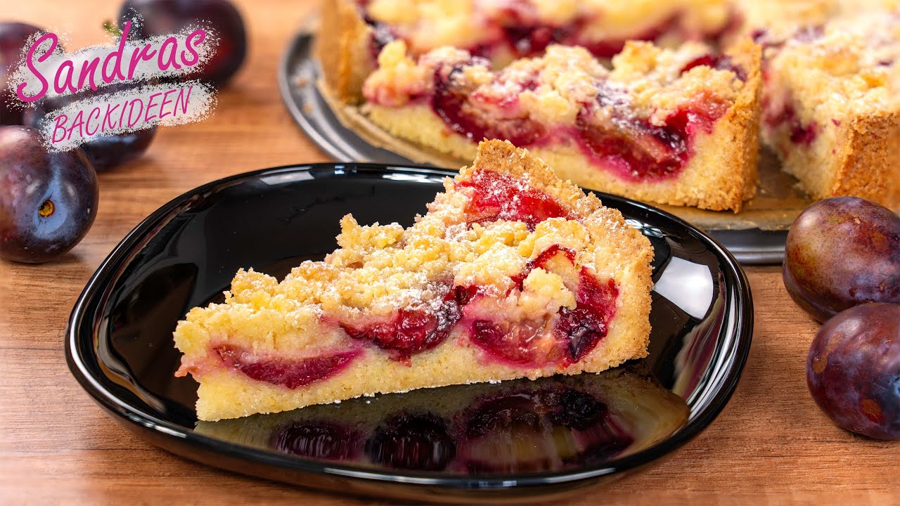 Zwetschgenkuchen mit Streusel | schneller Pflaumenkuchen mit Streusel