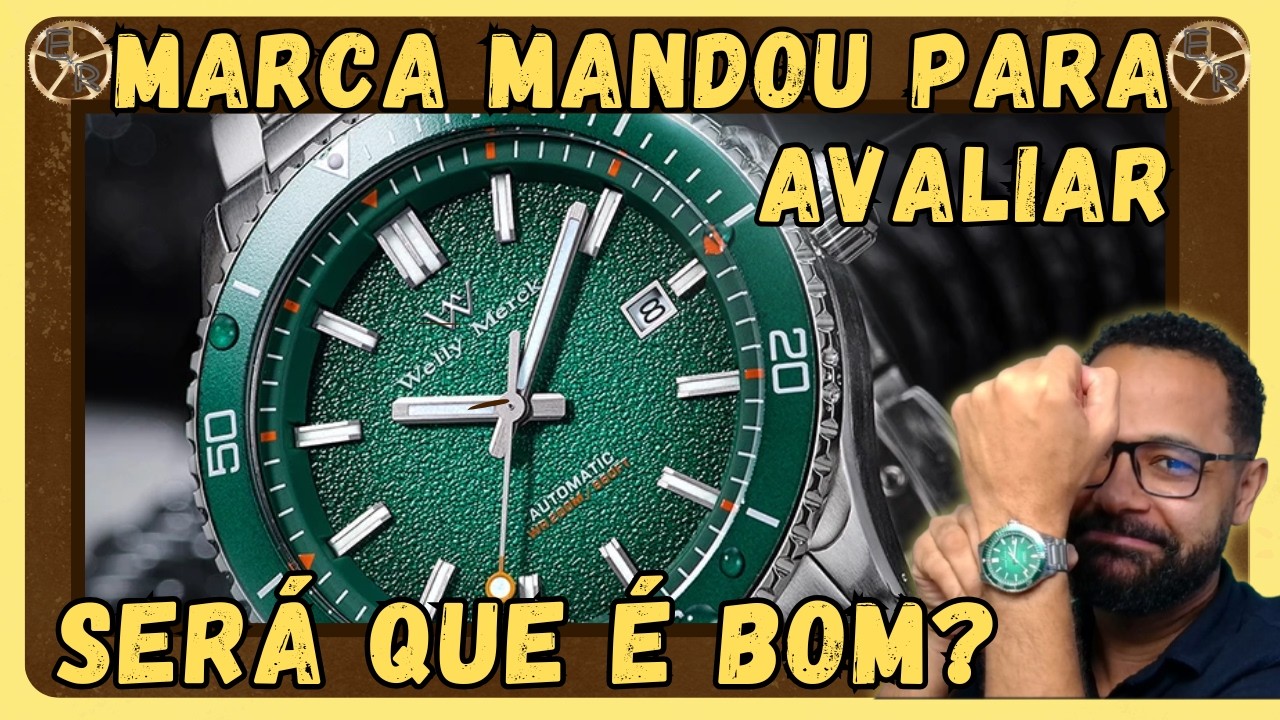 🟡Não é homage, Wm Watch Welly Merck 200M Miyota, Mandaram para Avaliação técnica Ezequias Relojoeiro