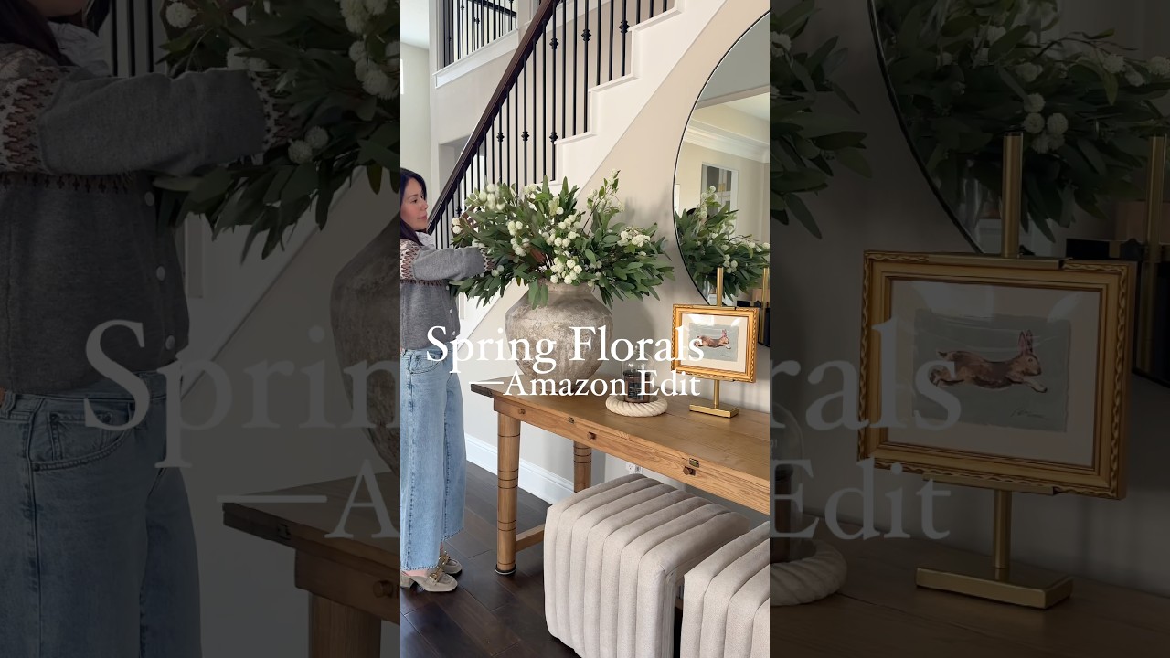 Dekorowanie domu na wiosnę sztucznymi kwiatami z Amazonii #decoratewithme