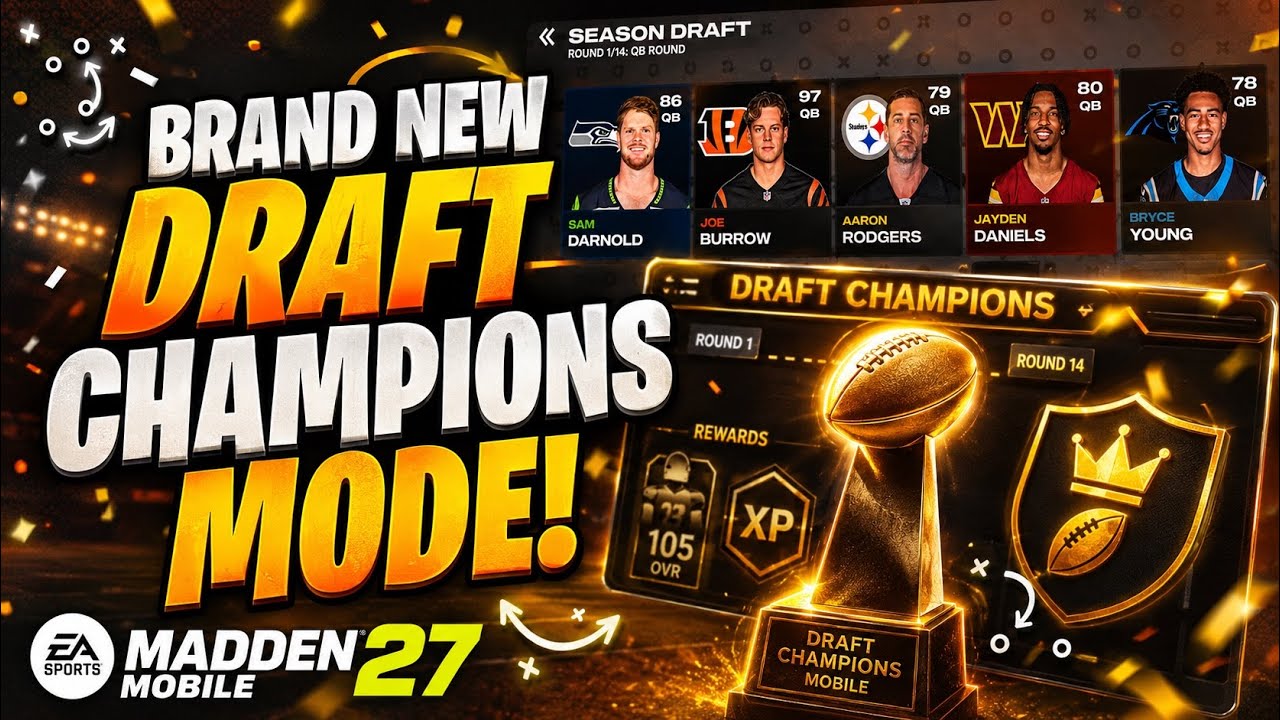 СОВЕРШЕННО НОВЫЙ РЕЖИМ DRAFT CHAMPIONS В MADDEN MOBILE 27!