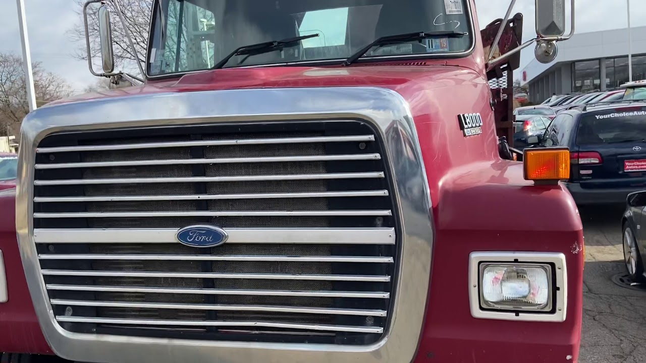1994 Ford L8000 crane truck