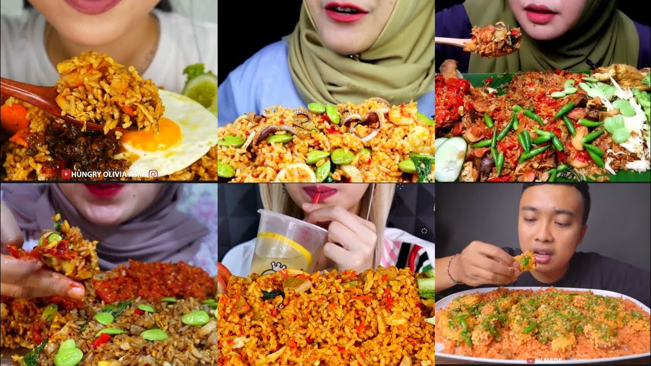 DOWERR⁉️MUKBANG NASI GORENG TOPPING SULTAN SUPER PEDAS 🔥 #mukbang #asmr  #asmrindonesia