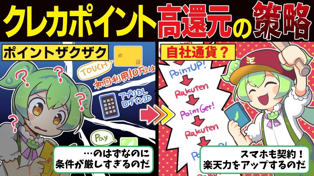 【最大10還元！？】クレカのポイント高還元のカラクリ知ってる？【ずんだもん解説】