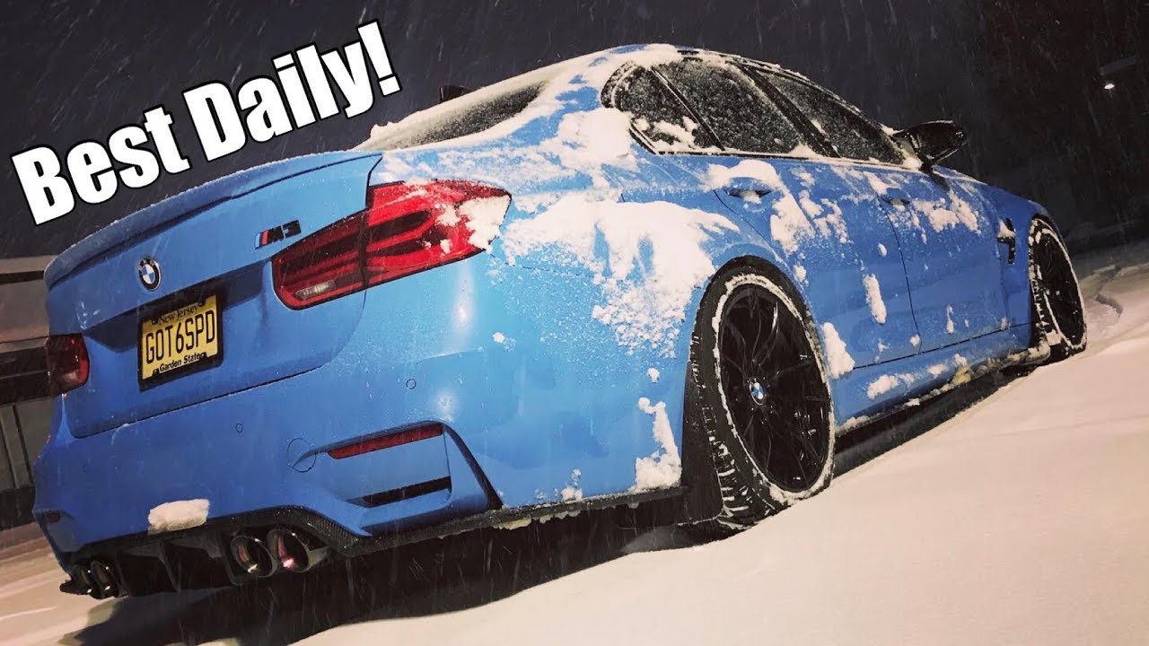 Вот почему я каждый день езжу на своём BMW M3 F80! Даже зимняя метель ему не помеха!