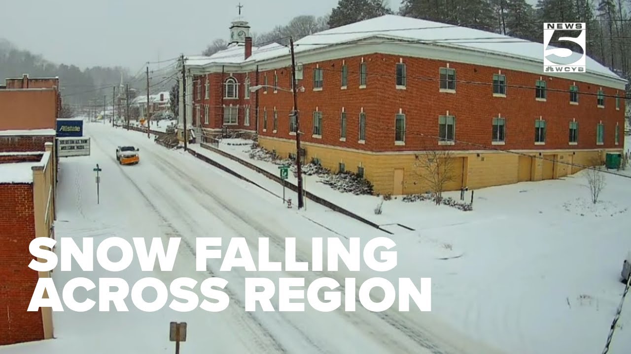 Weather cams on this snowy Saturday morning