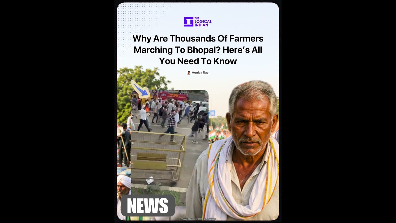 Farmers March to Bhopal demanding procurement policy changes.