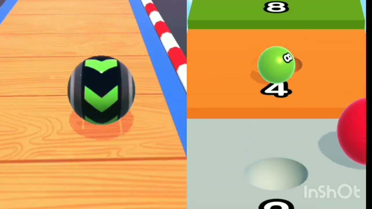 Sky Rolling Ball 3D ! Ball Run 2048 Gameplay android Vivoy20a apk Little games video #games