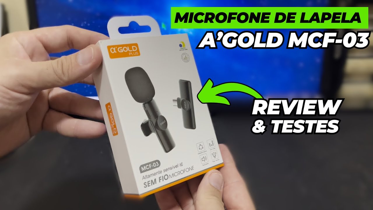 ✅ A'Gold MCF-03: Testei o Microfone de Lapela e Será que presta?