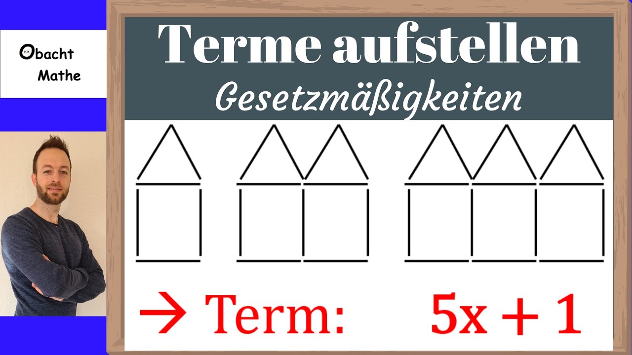 Gesetzmäßigkeiten bei Termen | Terme aufstellen | ganz einfach erklärt | ObachtMathe
