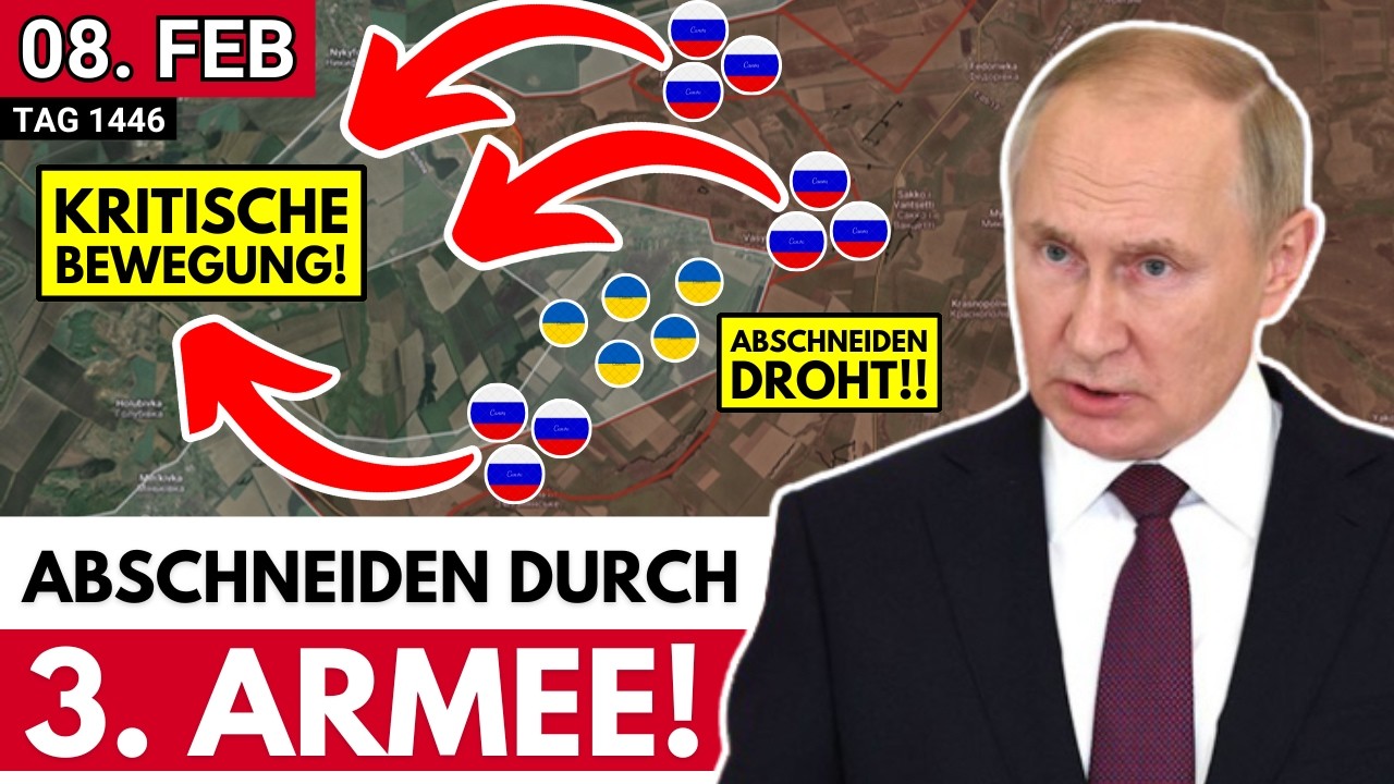 Bedrohlicher Vorstoß der 3. Armee östlich vom Kanal, Zuspitzung der Lage vor Kostyantyniwka!